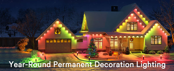 How to Hang Christmas Eave Lights Without