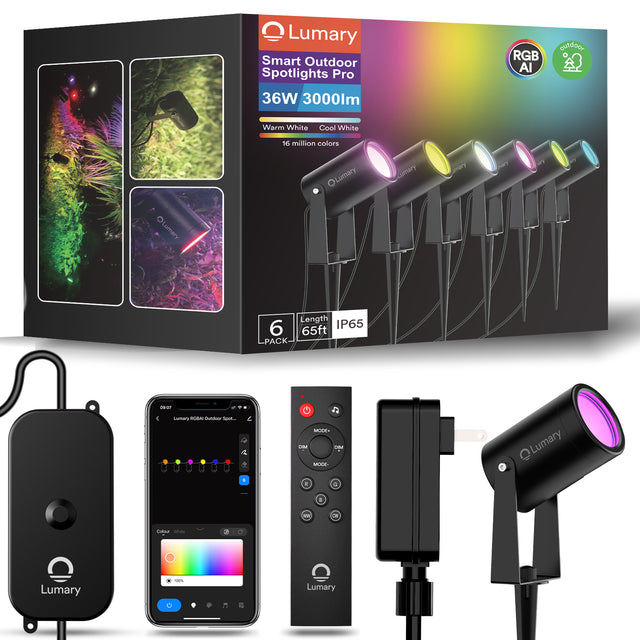 Lumary Smart RGBAI Landscape Lights Pro 36W 3000LM 65ft
