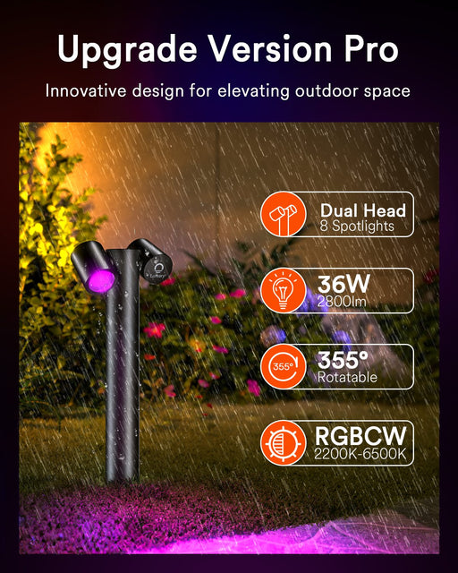 Lumary Smart RGBAI Pathway Lights Pro