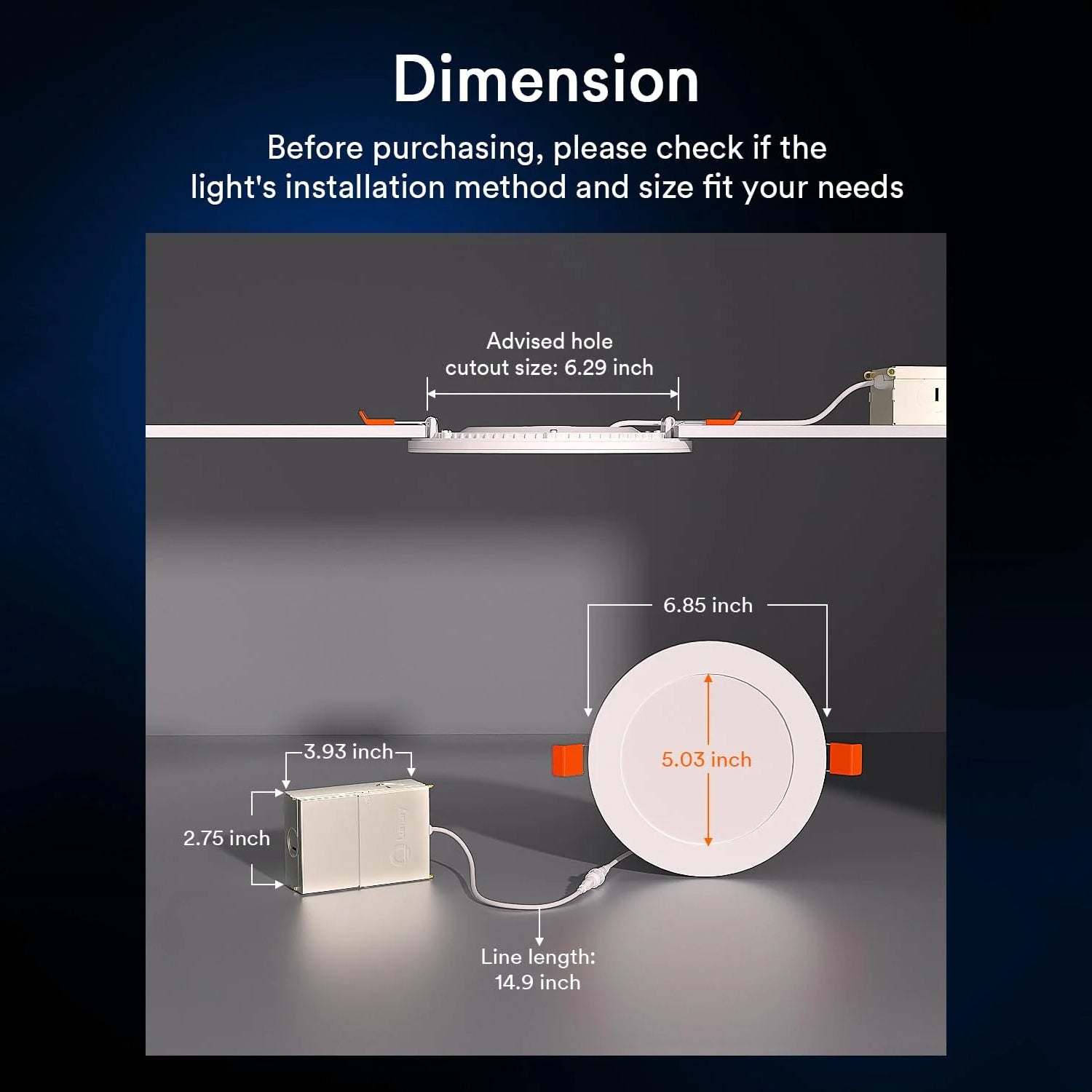 Lumary Smart Recessed Light Pro 6 Inch