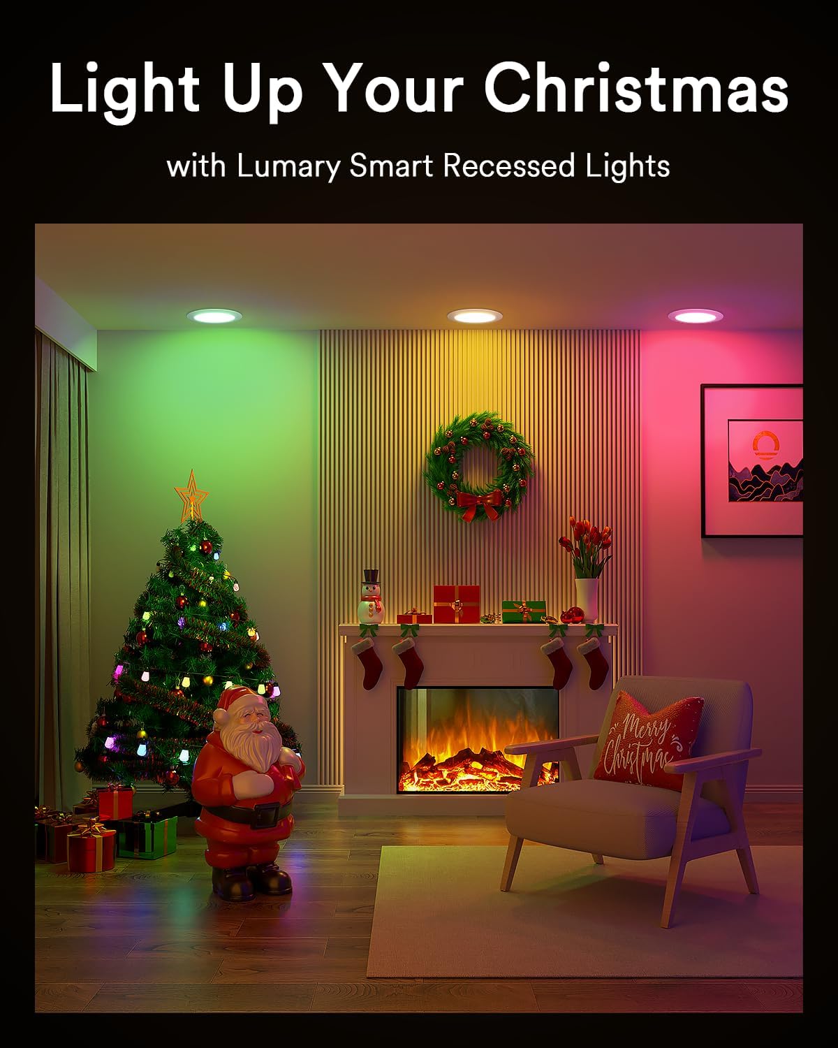 Lumary Wi-Fi Smart Canless Recessed Lighting 6 inch 24PCS