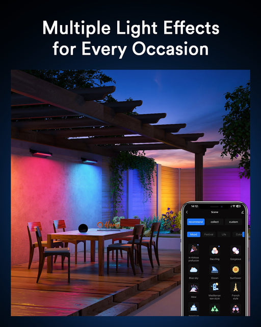 Lumary RGBAI Smart Outdoor Lights Bar 4 PACK