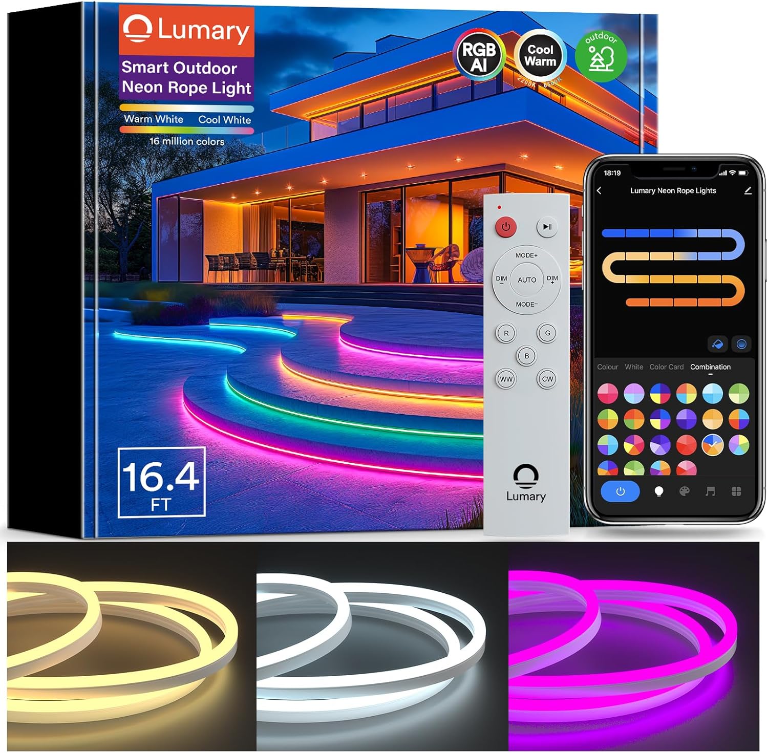 Lumary Smart Outdoor Neon Rope Lights