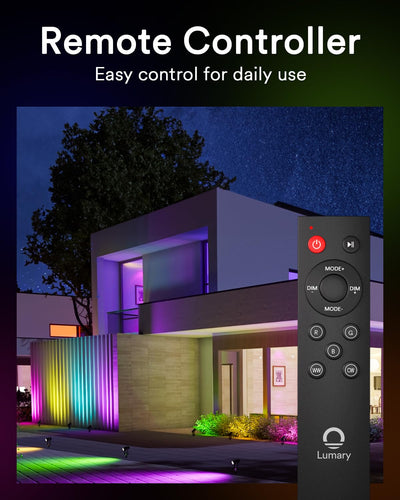 Lumary Smart LED Outdoor Landscape Lights RGBAI Outdoor Spotlight (6 Pack)