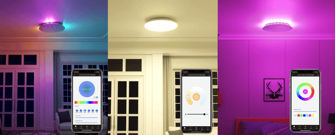 smart color changing ceiling light
