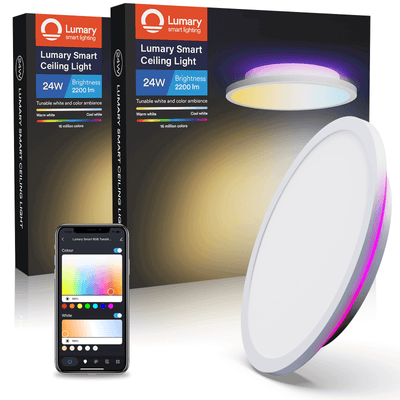 Lumary WiFi Smart Ceiling Light With Ambient Light 24W - Lumary