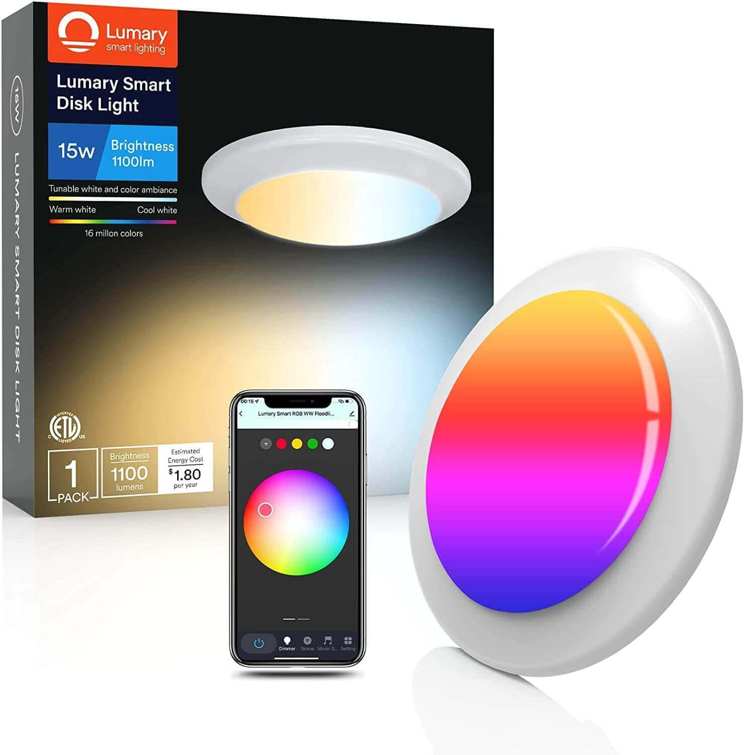 5/6 inch smart disk lights