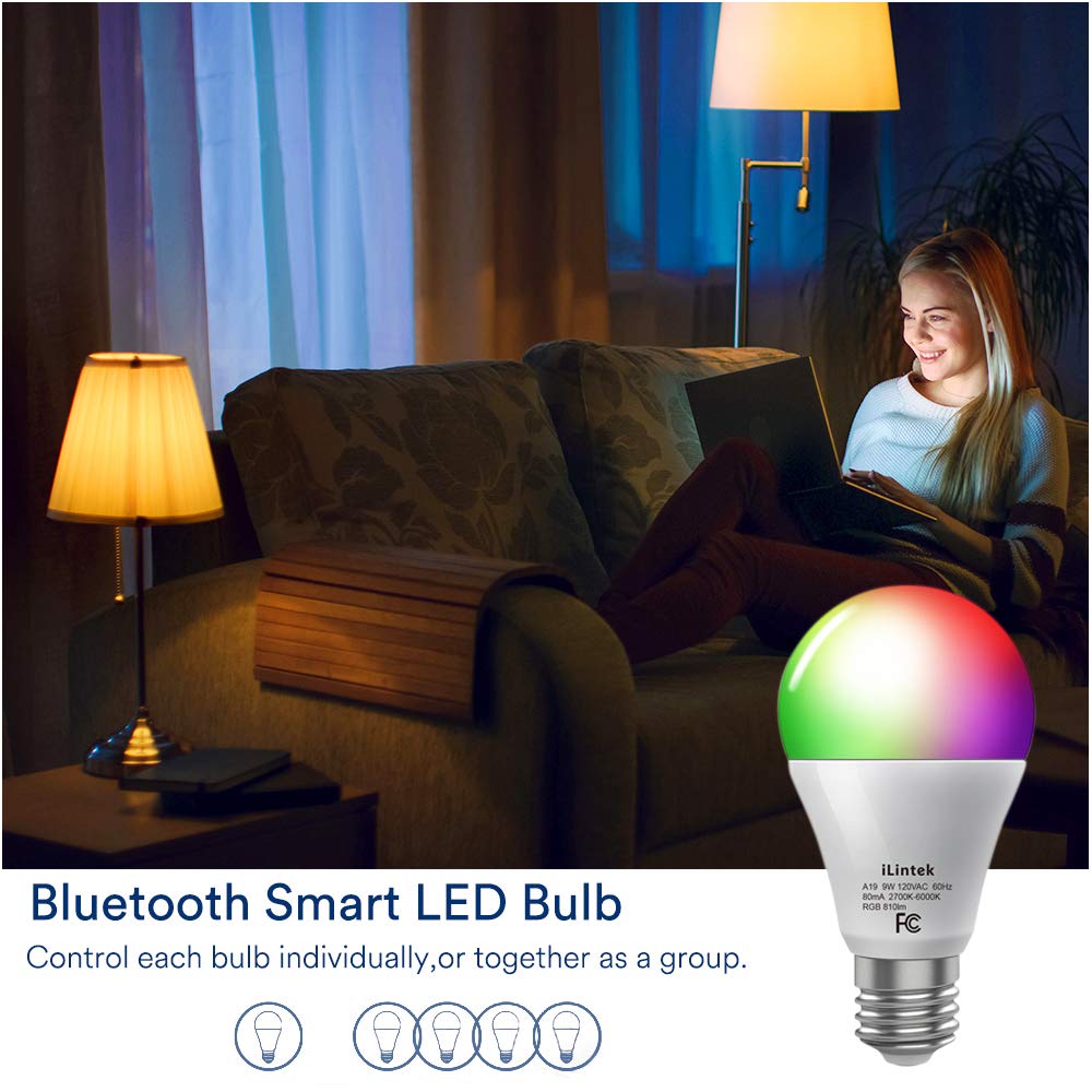 iLintek A19 Bluetooth LED Bulb (1 Pack)