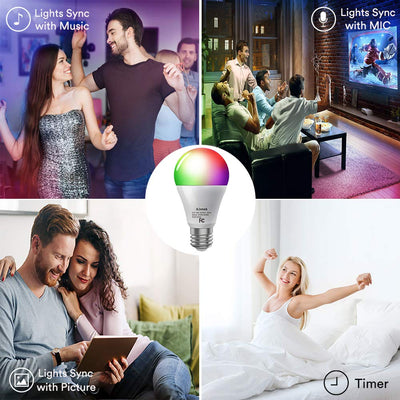 iLintek A19 Bluetooth LED Bulb (1 Pack)