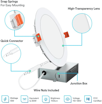 Lumary Recessed Lighting Can Dimmable Recessed Downlight