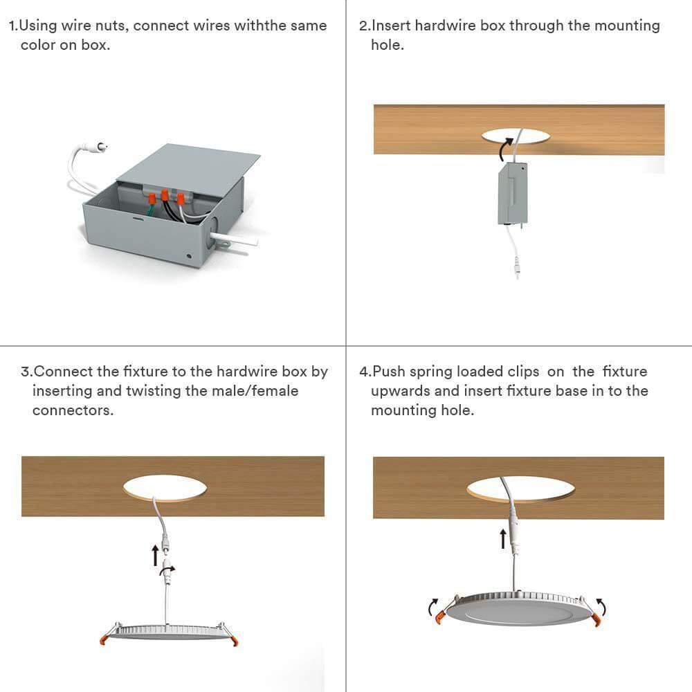 Installation steps of recessed lights-recessed lighting
