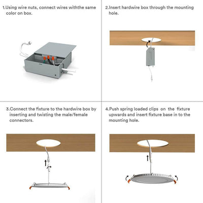 Installation steps of recessed lights-recessed lighting