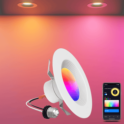 Music Sync Smart Recessed Lights Wi-Fi LED Downlight