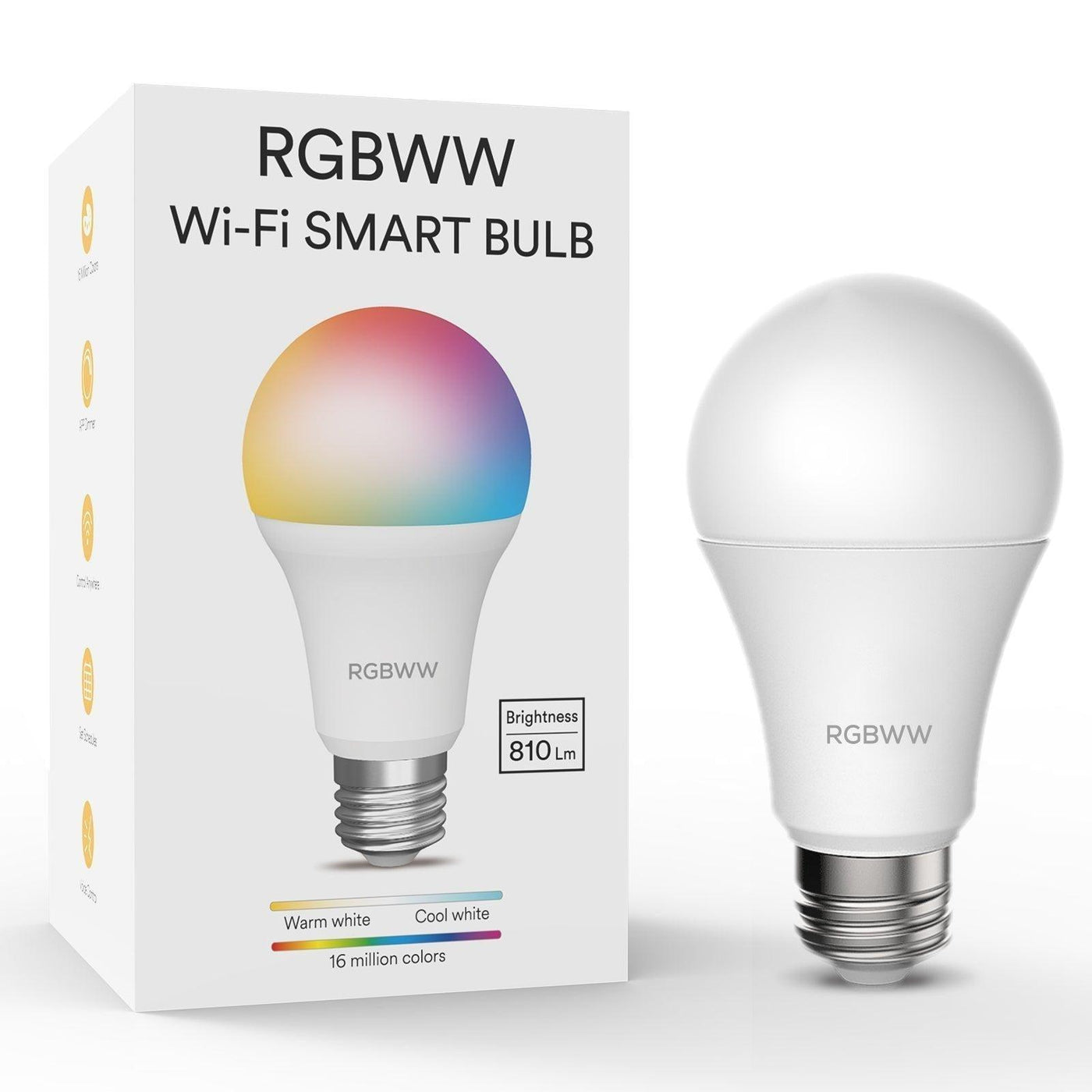 RGBWW Smart WiFi Bulb - Lumary